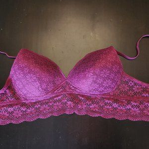 George Longline Lace Bralette Large